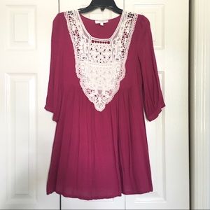 Umgee pink fall dress